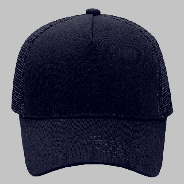 OTTO CAP 5 Panel Mid Profile Mesh Back Trucker Hat Thumbnail