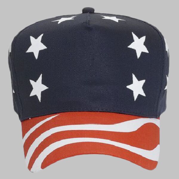 OTTO CAP 5 Panel Mid Profile Baseball Cap Thumbnail