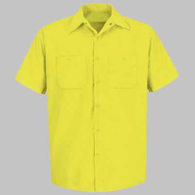 Men's Tall Enhanced Visibility Short Sleeve Work Shirt Thumbnail