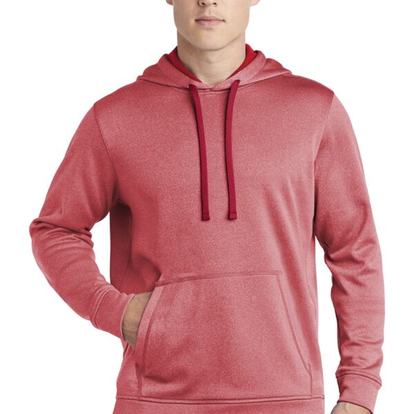 ® PosiCharge ® Sport Wick ® Heather Fleece Hooded Pullover Thumbnail