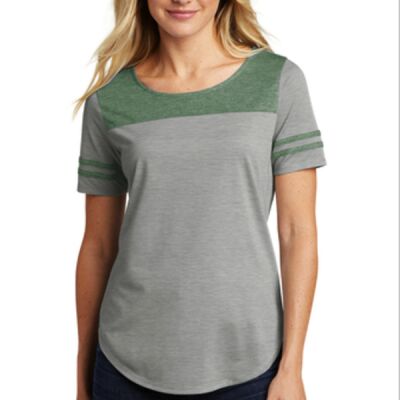 Sport-Tek Ladies PosiCharge Tri-Blend Wicking Fan Tee Thumbnail