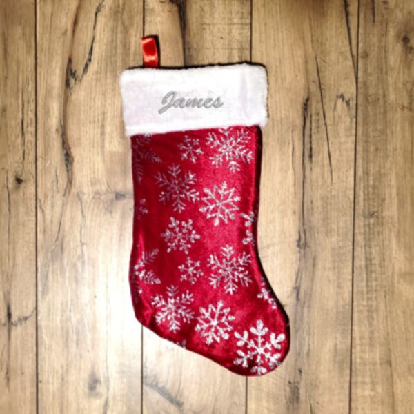 Embroidered Holiday Stocking Thumbnail