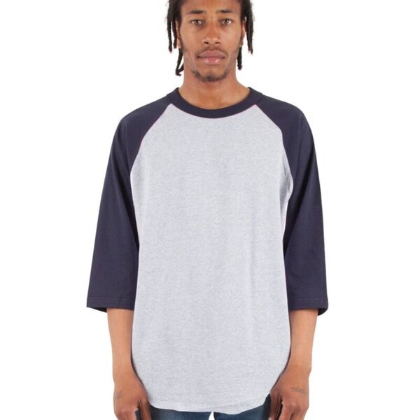 Unisex Three-Quarter Sleeve Raglan T-Shirt Thumbnail