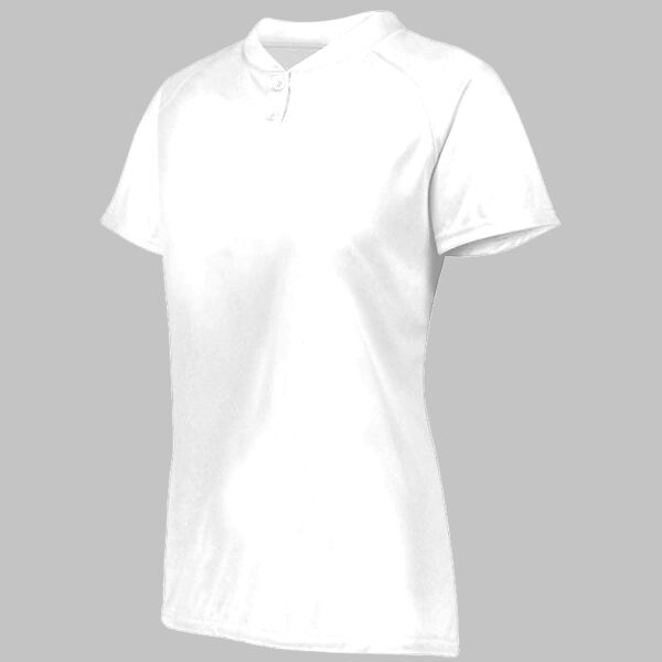 Ladies Attain Wicking Two-Button Softball Jersey Thumbnail